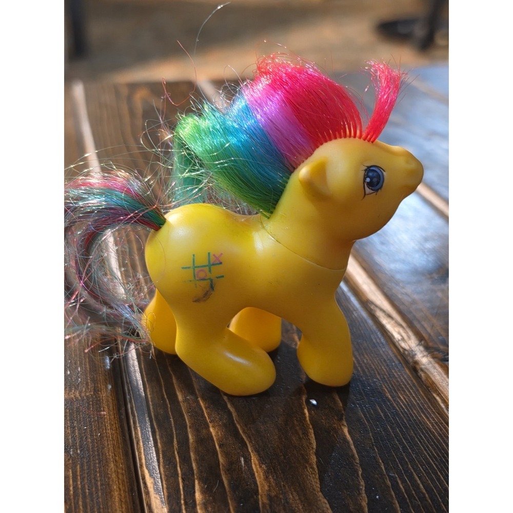 Vintage 1987 My Little Pony MLP G1 Baby Tic Tac Toe First Tooth Baby Ponies